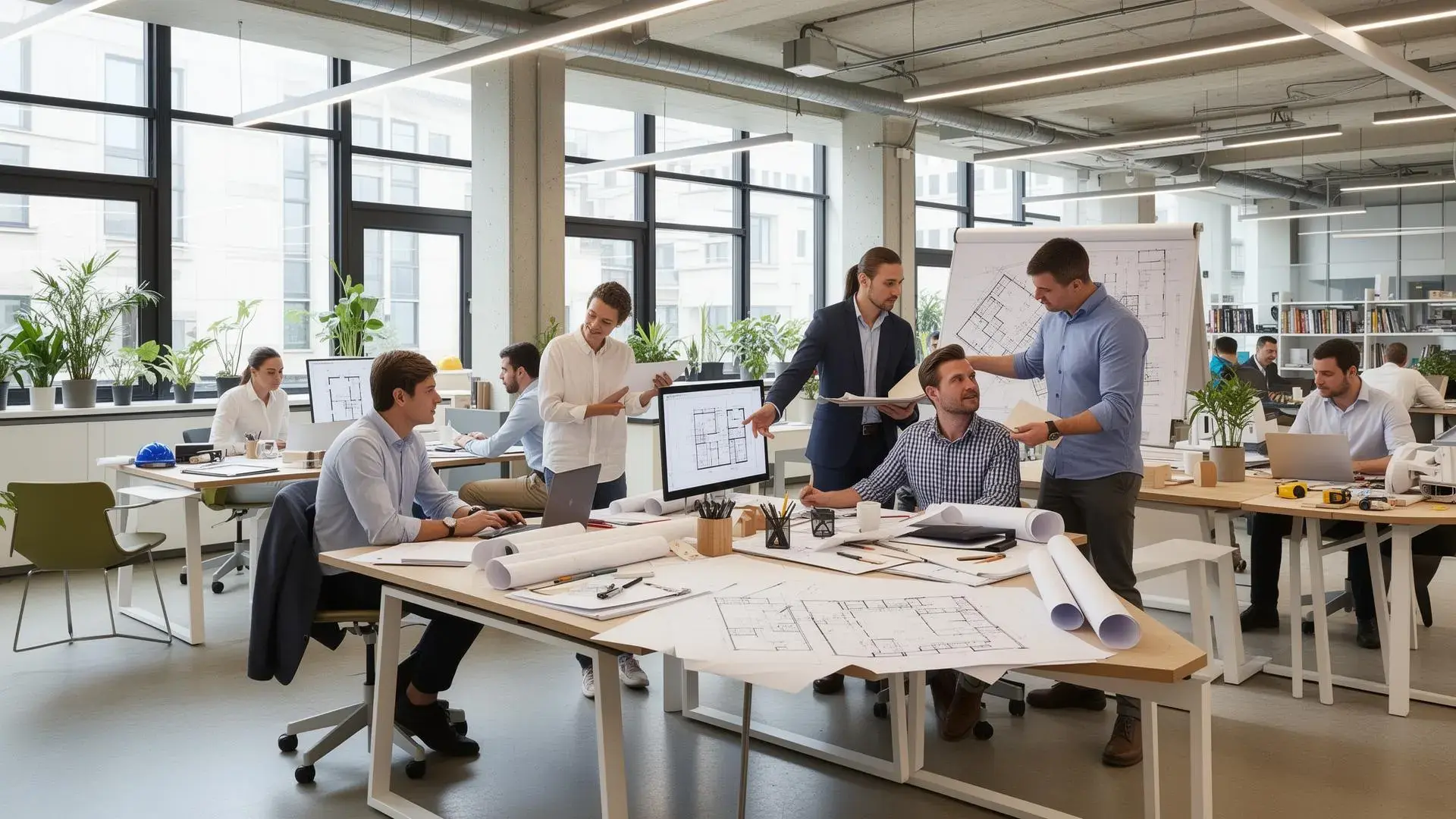 Vårt team av ingenjörer och arkitekter arbetar med bygglovsritningar